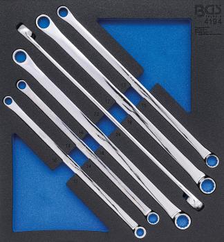 BGS Werkstattwageneinlage 2/3: Doppel-Ringschlüssel-Satz extra lang SW 10 x 11 - 22 x 24 mm 6-tlg. 4194